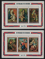 Burundi Christmas Paintings 2 MSs 1976 MNH SG#MS1154 MI#Block 95A-96A - Unused Stamps