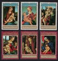 Burundi Christmas Madonna And Child Paintings 6v 1972 MNH SG#765-770 MI#875A-880A - Unused Stamps