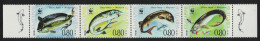 Bulgaria WWF Giant Sturgeon Strip Of 4v 2004 MNH SG#4516-4519 MI#4678-4681 Sc#4330 A-d - Unused Stamps