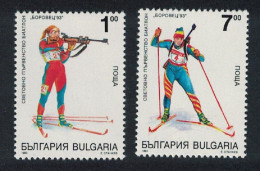 Bulgaria Borovets 93 Biathlon Championship 2v 1993 MNH SG#3904-3905 MI#4044-4045 - Unused Stamps