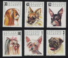 Bulgaria Chin Chihuahua Terrier Pug Dogs 6v 1991 MNH SG#3784-3789 MI#3929-3934 - Nuevos