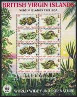 BVI WWF Virgin Islands Boa Sheetlet 2005 MNH SG#1178-1181 MI#1137-1140 Sc#1051-1054 - Iles Vièrges Britanniques