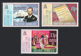 BAT Royal Silver Jubilee 3v 1977 MNH SG#83-85 - Unused Stamps