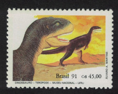 Brazil Theropoda Dinosaurs 1991 MNH SG#2483 Sc#2319a - Ungebraucht