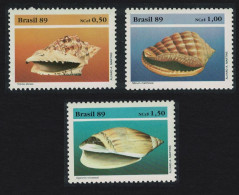 Brazil Molluscs 3v 1989 MNH SG#2382-2384 - Unused Stamps