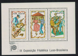 Brazil Musicians And Dancers MS 1982 MNH SG#MS1980 Sc#1822a - Unused Stamps