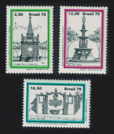 Brazil Fountains 3v 1979 MNH SG#1788-1790 - Unused Stamps