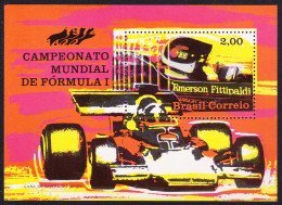 Brazil Emerson Fittipaldi Formula 1 Racing Cars MS 1972 MNH SG#MS1411 Sc#1247 - Unused Stamps