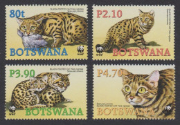 Botswana WWF Black-footed Cat 4v 2005 MNH SG#1040-1043 MI#817-820 Sc#806-809 - Botswana (1966-...)