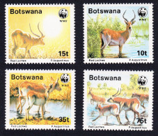 Botswana WWF Red Lechwe 4v 1988 MNH SG#648-651 MI#431-434 Sc#432-435 - Botswana (1966-...)