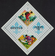 Bhutan Scouts MS 1971 MNH MI#Block 47A - Bhoutan