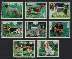 Bhutan Dogs 8v 1973 MNH MI#563A-543A - Bhutan