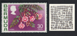 Bermuda Tecoma Flowers 30c Watermark Ww12 Upright 1976 MNH SG#306 - Bermuda