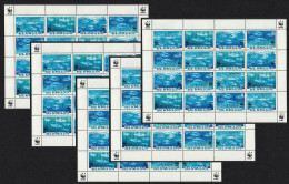 Bermuda WWF Atlantic Bluefin Tuna 5 Sheetlets [A] 2004 MNH SG#938-941 MI#877-880 Sc#884-887 - Bermudes