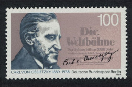 Berlin Carl Von Ossietzky Journalist And Peace Activist 1989 MNH SG#B828 - Unused Stamps