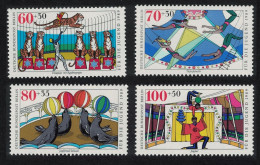 Berlin Tigers Seals Circus Youth Welfare 4v 1989 MNH SG#B819-B822 - Unused Stamps