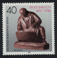 Berlin 50th Death Anniversary Of Ernst Barlach Artist 1988 MNH SG#B811 - Ongebruikt