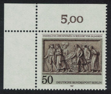 Berlin 250th Anniversary Of Bohemian Settlement Rixdorf T1 Corners 1987 MNH SG#B769 - Unused Stamps