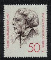 Berlin Birth Centenary Of Louise Schroeder Mayor Of Berlin 1987 MNH SG#B762 - Unused Stamps