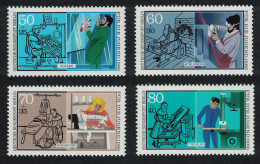 Berlin Youth Charity Trades 1st Series 4v 1986 MNH SG#B716-B719 - Unused Stamps