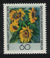 Berlin 'Sunflowers' Painting Karl Schmidt-Rottluff Artist 1984 MNH SG#B690 - Neufs