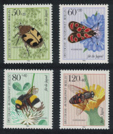 Berlin Bees Moths Beetle Pollinating Insects 4v 1984 MNH SG#B674-677 MI#712-715 - Unused Stamps