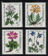 Berlin Flowers 4v 1983 MNH SG#B665-B668 MI#703-706 - Unused Stamps