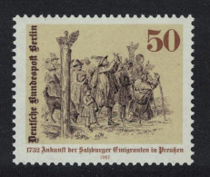 Berlin 250th Anniversary Of Salzburg Emigrants' Arrival In Prussia 1982 MNH SG#B639 - Neufs