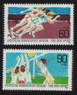 Berlin Volleyball Sprinting Sport Promotion Fund 2v 1982 MNH SG#B636-B637 - Unused Stamps