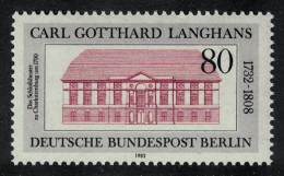 Berlin 250th Birth Anniversary Of Carl Gotthard Langhans Architect 1982 MNH SG#B646 - Unused Stamps