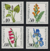 Berlin Endangered Wild Flowers 4v 1981 MNH SG#B622-B625 MI#650-653 - Neufs