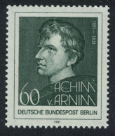 Berlin Birth Achim Von Arnim Poet 1981 MNH SG#B609 - Unused Stamps