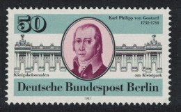 Berlin 250th Birth Anniversary Of Karl Phillipp Von Gontard Architect 1981 MNH SG#B611 - Ongebruikt