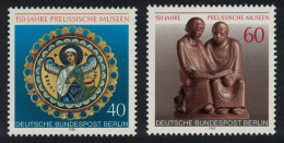 Berlin Sculpture Art Painting 150th Anniversary Of Prussian Museums 2v 1980 MNH SG#B597-B598 - Unused Stamps