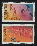 Berlin Gymnastics Cross-country Race Sport Promotion Fund 2v 1981 MNH SG#B617-B618 - Neufs