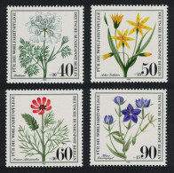 Berlin Wild Flowers 4v 1980 MNH SG#B601-B604 MI#629-632 - Neufs
