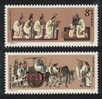 China Confucius Philosopher 2v 1989 MNH SG#3631-3632 MI#2256-2257 Sc#2233-2234 - Unused Stamps
