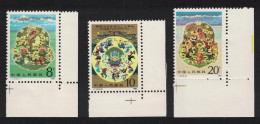 China Tibet Autonomous Region 3v Corners 1985 MNH SG#3403-3405 - Unused Stamps