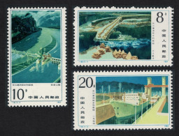 China Gezhou Dam Project 3v 1984 MNH SG#3315-3317 MI#1938-1940 Sc#1916-1918 - Unused Stamps