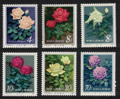 China Chinese Roses 6v 1984 MNH SG#3304-3309 - Unused Stamps