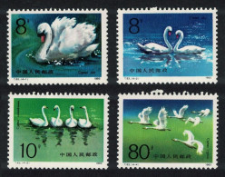 China Birds Swans 4v 1983 MNH SG#3283-3286 MI#1906-1909 Sc#1886-1889 - Nuevos