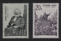 China Death Centenary Of Karl Marx 2v 1983 MNH SG#3242-3243 - Ungebraucht