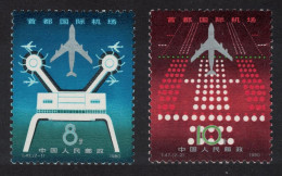 China Peking International Airport 2v 1980 MNH SG#2993-2994 - Nuovi