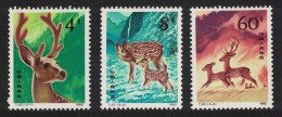 China Sika Deer 3v 1980 MNH SG#2995-2997 - Nuovi