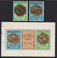 Chad First Death Anniversary Of De Gaulle 2v+MS 1971 MNH SG#344-MS346 - Ciad (1960-...)