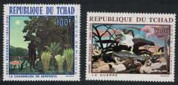 Chad Paintings By Henri Rousseau 2v 1968 MNH SG#207-208 - Tschad (1960-...)