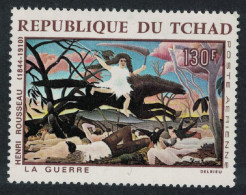 Chad 'The War' Painting By Henri Rousseau 1968 MNH SG#208 - Ciad (1960-...)