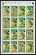 Central African Rep. Birds WWF Shoebill Sheetlet Of 4 Sets 1999 MNH MI#2211-2214 Sc#1239 A-d - Centrafricaine (République)