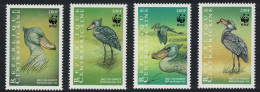 Central African Rep. WWF Birds Shoebill 4v 1999 MNH MI#2211-2214 Sc#1239 A-d - Central African Republic