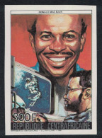 Central African Rep. Ronald MacNair Challenger's Astronaut 300f Imperf 1986 MNH SG#1224 MI#1243B - Central African Republic